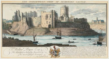 Johannes Kip, u. a. - ''The Tower of London'' - ''The North-West View of Pembroke Castle''