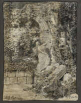 Alexander Rothaug - Junge Frau in Ruinenlandschaft