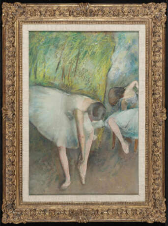 Frankreich (Jean-Louis Forain, 1852 Reims - 1931 Paris, Umkreis?) Anfang 20. Jh. - Zwei Balletttänzerinnen - photo 2