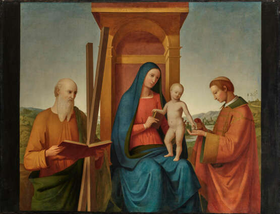 Giovanni Bellini, Nachfolge - Maria mit dem Kind und den Hll. Andreas und Stephanus - Foto 1
