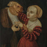 Lucas Cranach d. Ä., Nachfolge - Alter Mann und Mädchen (Das ungleiche Paar) - Foto 1