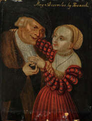 Lucas Cranach d. Ä., Nachfolge - Alter Mann und Mädchen (Das ungleiche Paar)