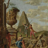 Italien (Giovanni Paolo Pannini, 1691 Piacenza - 1765 Rom, Nachfolge?) - Cappriccio mit Cestius-Pyramide und Vase Borghese - Foto 1