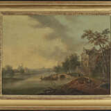 Deutsch (Christian Georg Schütz, 1718-1791, Umkreis ?) Ende 18. Jh. - Flusslandschaften mit Figurenstaffage - фото 2