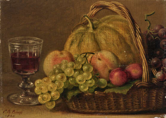 Cornelis Bernardus Buijs - Früchtestillleben mit Weinglas - фото 1