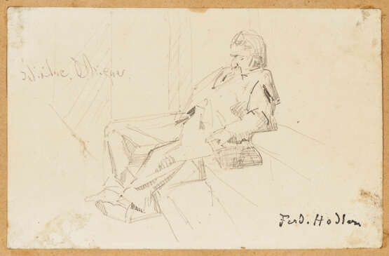 Ferdinand Hodler - ''Intimité oblique'' Um 1880 - Foto 1