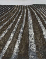 Dieter Stöver - Winterliches Feld. 1972 / Feld mit Holzpfahl. 1972