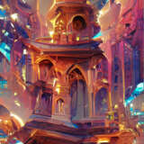 Next World Temple Set aus 11 Stk. Искусственный Интеллект Нейрографика Provenance Fantasy Georgia 2022 - Foto 1