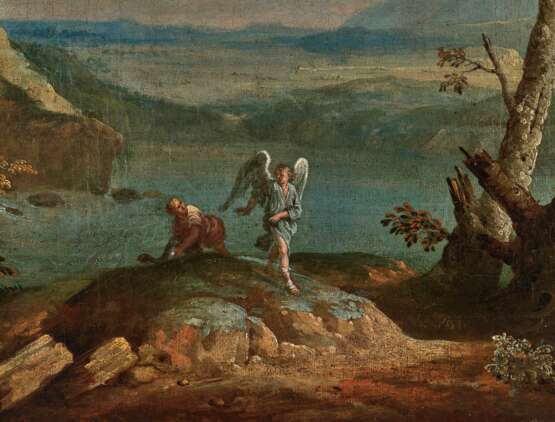 Giuseppe Zais, zugeschrieben - Landschaft mit Tobias und dem Engel - фото 1