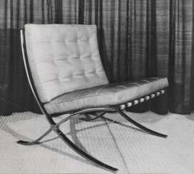 Mies van der Rohe - Barcelona Chair in Stainless Steel & Leather. 1928