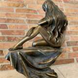Statuette “Young woman .”, полистоун покрытый бронзой, Molding, Romanticism, Скульптура малой формы, Italy, 2005 - photo 3