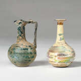 TWO ROMAN GLASS VESSELS WITH SPIRAL TRAILING - фото 1