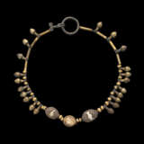 A PHOENICIAN ELECTRUM, GOLD, SILVER AND STEATITE NECKLACE - фото 1