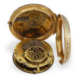 Ausgesprochen schöne, frühe 3-Farben-Zylinderuhr, Taschenuhr vom königlichen Uhrmacher Gregson Paris, ca.1775 - photo 3