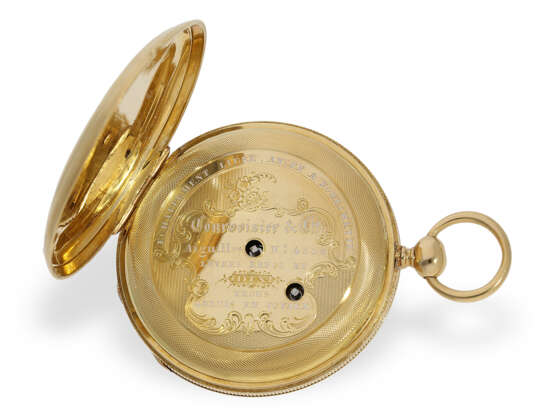 Taschenuhr: technisch hochinteressante Lepine mit speziellem Kaliber, Courvoisier & Cie. No.4803, ca.1830 - photo 3