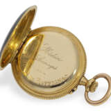Taschenuhr/Anhängeuhr: feine Gold/Emaille-Damenuhr, um 1920, Le Coultre/signiert Hedin Limoges No. 3615 - фото 4
