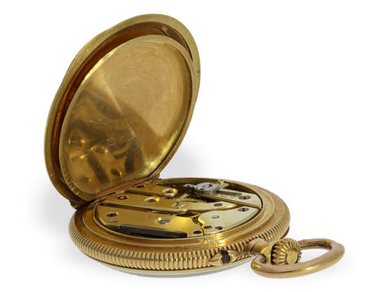 Taschenuhr/Anhängeuhr: feine Gold/Emaille-Damenuhr, um 1920, Le Coultre/signiert Hedin Limoges No. 3615 - фото 5