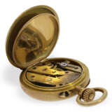 Eine der kleinsten bekannten Gold/Emaille-Taschenuhren/Anhängeuhren hochfeiner Qualität, vermutlich Le Coultre, um 1910 - Foto 4