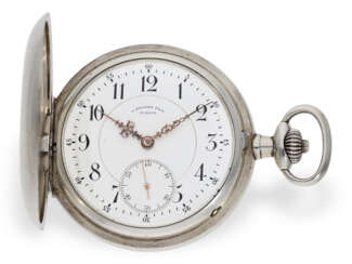 Extrem seltene Glashütter Silbersavonnette "Lange-IWC" No.279419, Schaffhausen/Glashütte, 1903