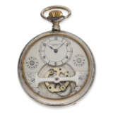 Taschenuhr: Mobilis Tourbillon in sehr seltener Sonderausführung, signiert Picard Fils "Extra", ca.1910 - Foto 2