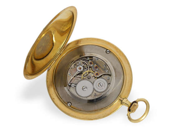 Taschenuhr: exquisite Gold/Emaille-Frackuhr im Stil der Cartier "Montre Couteau", Movado für Oscar Fresard Lucerne, ca.1920 - photo 3