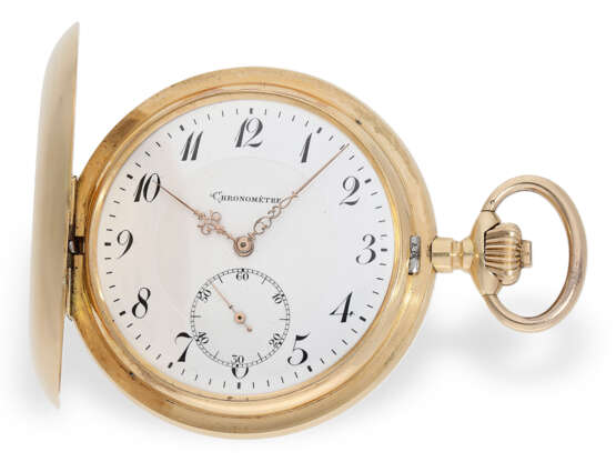 Außergewöhnlich großes und schweres Schweizer Wippen-Chronometer, Taschenuhr No. 214023, ca. 1910 - Foto 1
