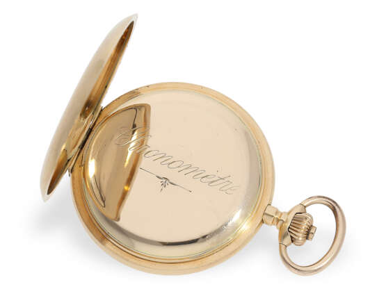 Außergewöhnlich großes und schweres Schweizer Wippen-Chronometer, Taschenuhr No. 214023, ca. 1910 - photo 3