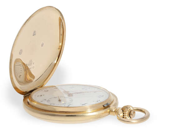 Außergewöhnlich großes und schweres Schweizer Wippen-Chronometer, Taschenuhr No. 214023, ca. 1910 - Foto 4