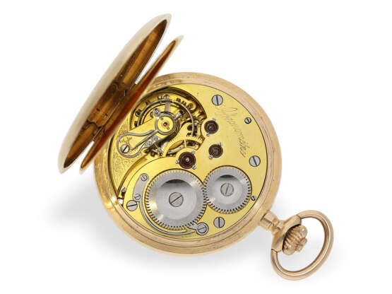 Hochfeine Goldsavonnette mit Chronometerhemmung, Taschenuhr "Chronometre Geneve", ca.1900 - photo 2