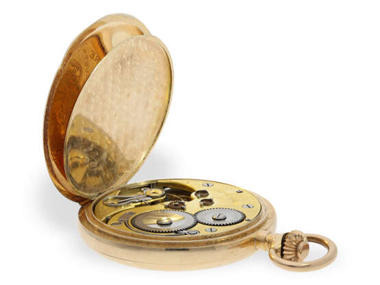 Hochfeine Goldsavonnette mit Chronometerhemmung, Taschenuhr "Chronometre Geneve", ca.1900 - photo 4