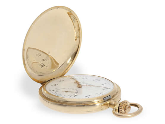 Hochfeine Goldsavonnette mit Chronometerhemmung, Taschenuhr "Chronometre Geneve", ca.1900 - photo 6