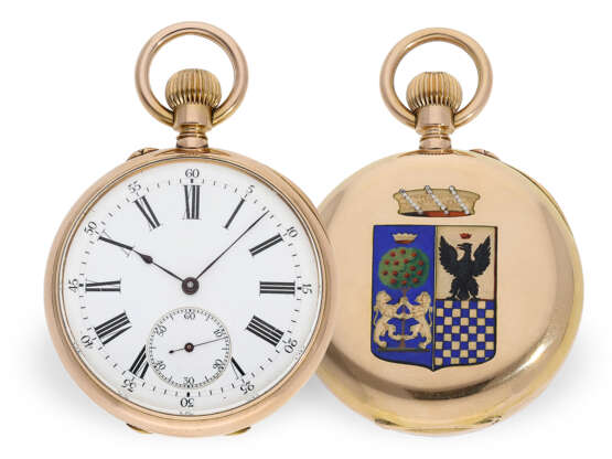 Exquisite Gold/Emaille-Taschenuhr, Rossel & Fils Succ. de Bautte & Cie Geneva No.97848, ca.1880 - фото 1