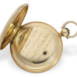 Taschenuhr: US-Rarität, schwere Goldsavonnette, ganz frühe Waltham von 1864/1865, 18K Gold - Foto 3