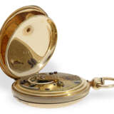 Taschenuhr: US-Rarität, schwere Goldsavonnette, ganz frühe Waltham von 1864/1865, 18K Gold - photo 4
