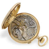 Hochfeine Präzisionstaschenuhr mit Schleppzeigerchronograph, vermutlich Genf für den amerikanischen Markt, signiert Vanderslice New York, 1902 - photo 2