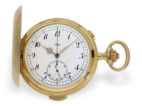 Schwere, große 18K Goldsavonnette mit Minutenrepetition und Chronograph, Picard & Fils La Chaux-de-Fonds No.282841, ca.1900 - photo 1