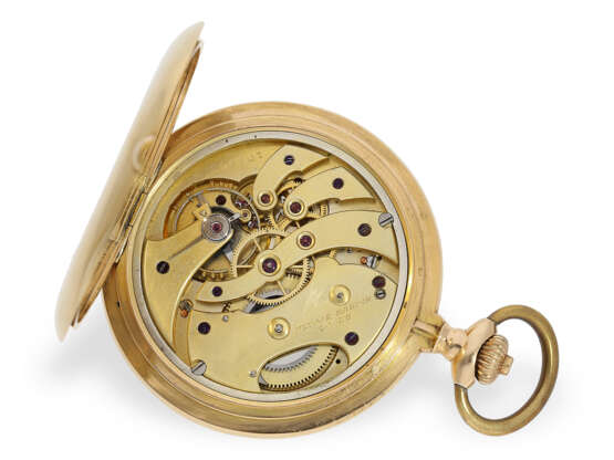 Außergewöhnlich großes Ankerchronometer in seltener 18K Goldausführung, Ulysse Nardin Locle No.106809, ca. 1900 - photo 2