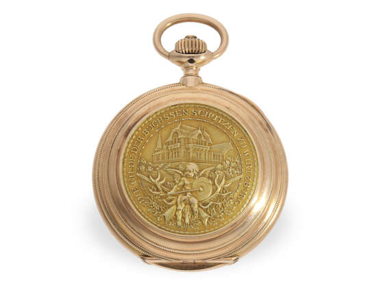 Rarität, einzige uns bekannte Schützen-Taschenuhr Wirtzburg (Würzburg) 1903, Union Dürrstein Dresden, 1903 - photo 7