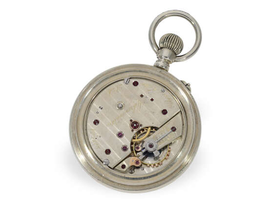 Taschenuhr: extrem seltenes Beobachtungschronometer, Ulysse Nardin Locle Suisse mit Anzeige der Gangreserve, circa 1915 - фото 2