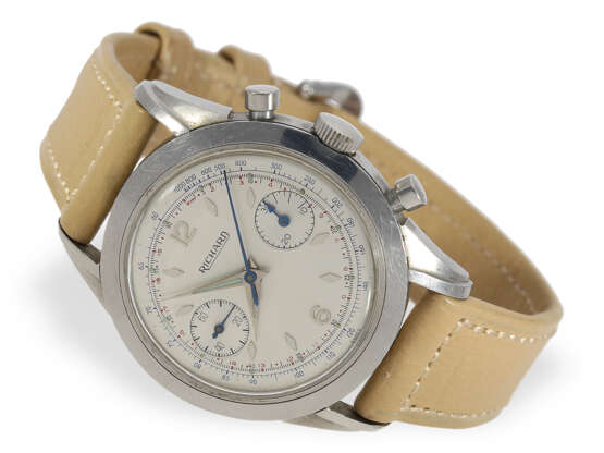 Oversize Stahlchronograph, Marke Richard, Valjoux 23, ca.1950 - photo 1