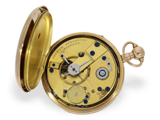 Rare Taschenuhr mit Repetition, eine der frühesten Uhren von Frederik Jürgensen Copenhagen, No.4061, ca.1815 - фото 3