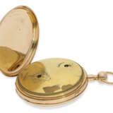 Taschenuhr: besonders große imposante Golduhr mit Schlagwerk und Musikspielwerk, Charles Frederic Robert, vermutlich Genf um 1820 - Foto 4