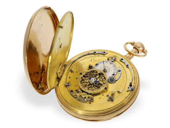Exquisite, große Taschenuhr mit Repetition und Figurenautomat mit 4 Automaten, Piaget "Punchinello and Father Time", ca.1820 - фото 8