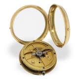 Bedeutende Taschenuhr mit Goldgehäuse, Pouzait-Hemmung, goldener Pouzait-Unruh und Seconde Morte, Robert & Courvoisier No. 88693, ca.1790, eine der ersten Uhren für den chinesischen Markt! - photo 2
