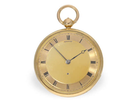 Taschenuhr: bedeutende und extrem seltene Clockwatch, signiert Piguet & Meylan, vermutlich geliefert an Breguet Paris, um 1825 - Foto 1