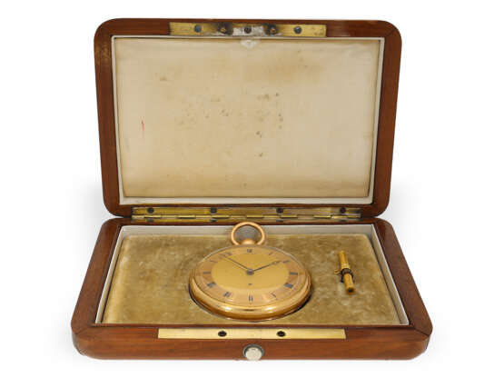 Taschenuhr: bedeutende und extrem seltene Clockwatch, signiert Piguet & Meylan, vermutlich geliefert an Breguet Paris, um 1825 - Foto 2