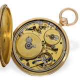 Taschenuhr: bedeutende und extrem seltene Clockwatch, signiert Piguet & Meylan, vermutlich geliefert an Breguet Paris, um 1825 - Foto 3