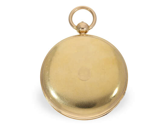 Taschenuhr: bedeutende und extrem seltene Clockwatch, signiert Piguet & Meylan, vermutlich geliefert an Breguet Paris, um 1825 - photo 7