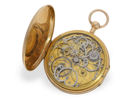 Technisch hochinteressante frühe Taschenuhr mit Grande Sonnerie, Gehäuse mit graviertem Wappen des Russischen Kaiserreiches, ca. 1800 - фото 2