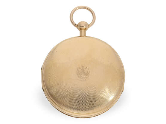 Technisch hochinteressante frühe Taschenuhr mit Grande Sonnerie, Gehäuse mit graviertem Wappen des Russischen Kaiserreiches, ca. 1800 - фото 4